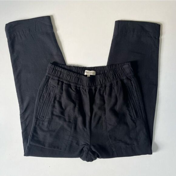 Madewell Waffleback Pull-On High-Rise Tapered Pants Oversized Small - Picture 4 of 9